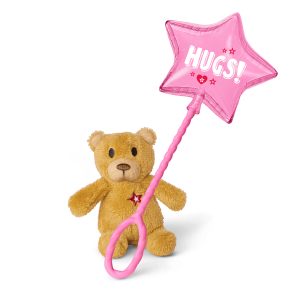 Hugs and Well Wishes Balloon & Bear for WellieWishers  & Bitty Baby  Dolls