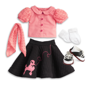 Maryellen's  Poodle Skirt Outfit for 18-inch Dolls (Historical Characters)