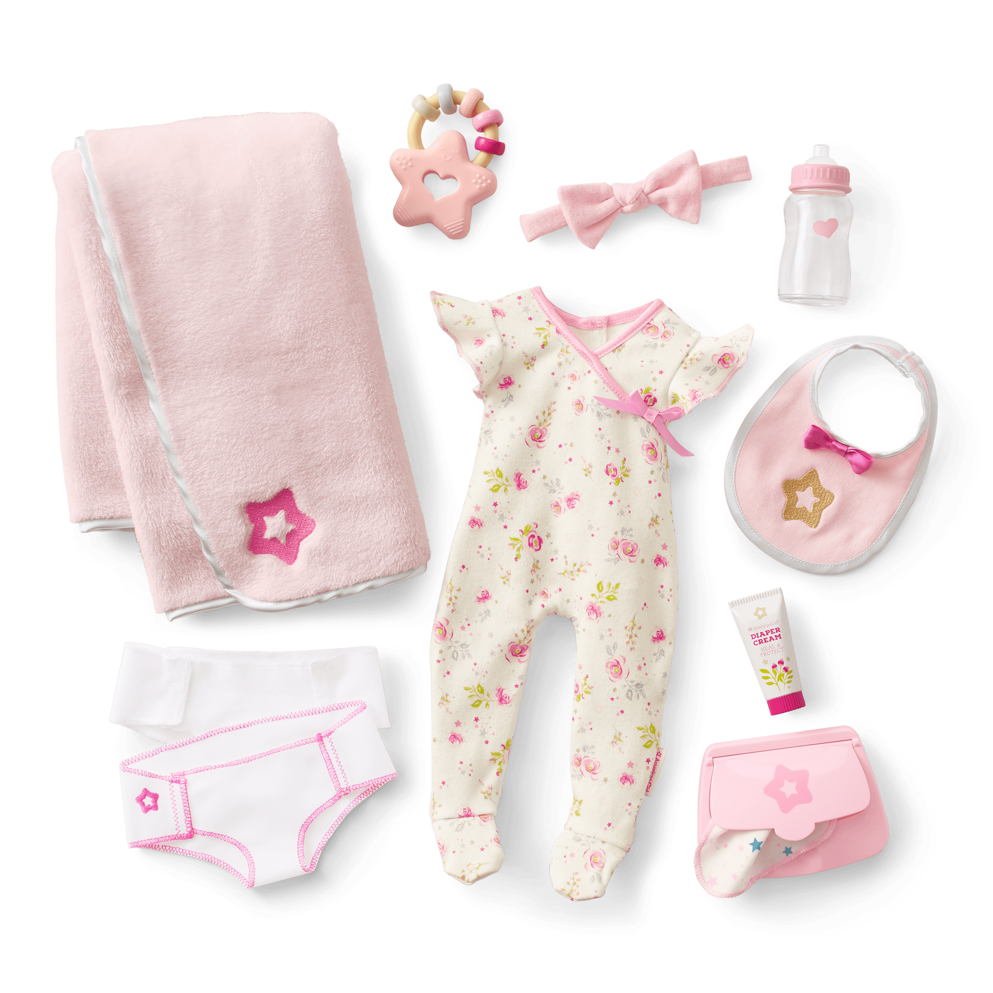Bitty Baby Doll #6 with red hair Care & Play Set - Image 2