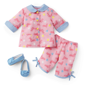 Maryellen's  Dachshund Pajamas for 18-inch Dolls (Historical Characters)