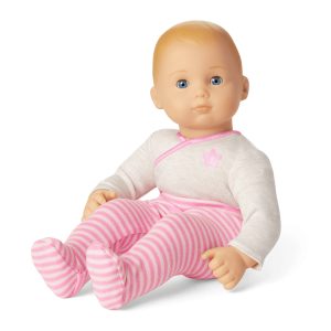 Bitty Baby Doll #3 with blonde hair in Pretty Pink