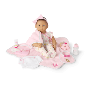 Bitty Baby  Doll #4 with black hair Care & Play Set