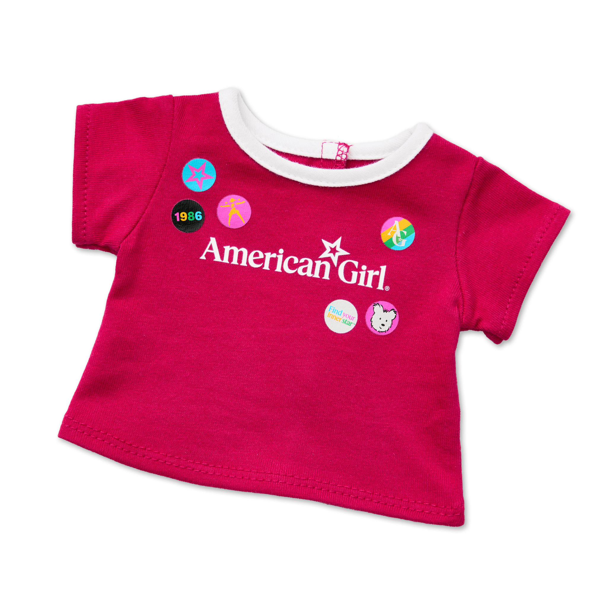 Matching?AG Grin Pins Ringer Tee Set for Girls & 18-inch Dolls - Image 5