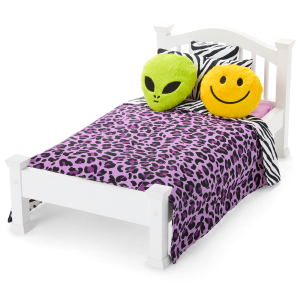 Nicki's Bed & Animal-Print Bedding Set for 18-inch Dolls (Historical Characters)