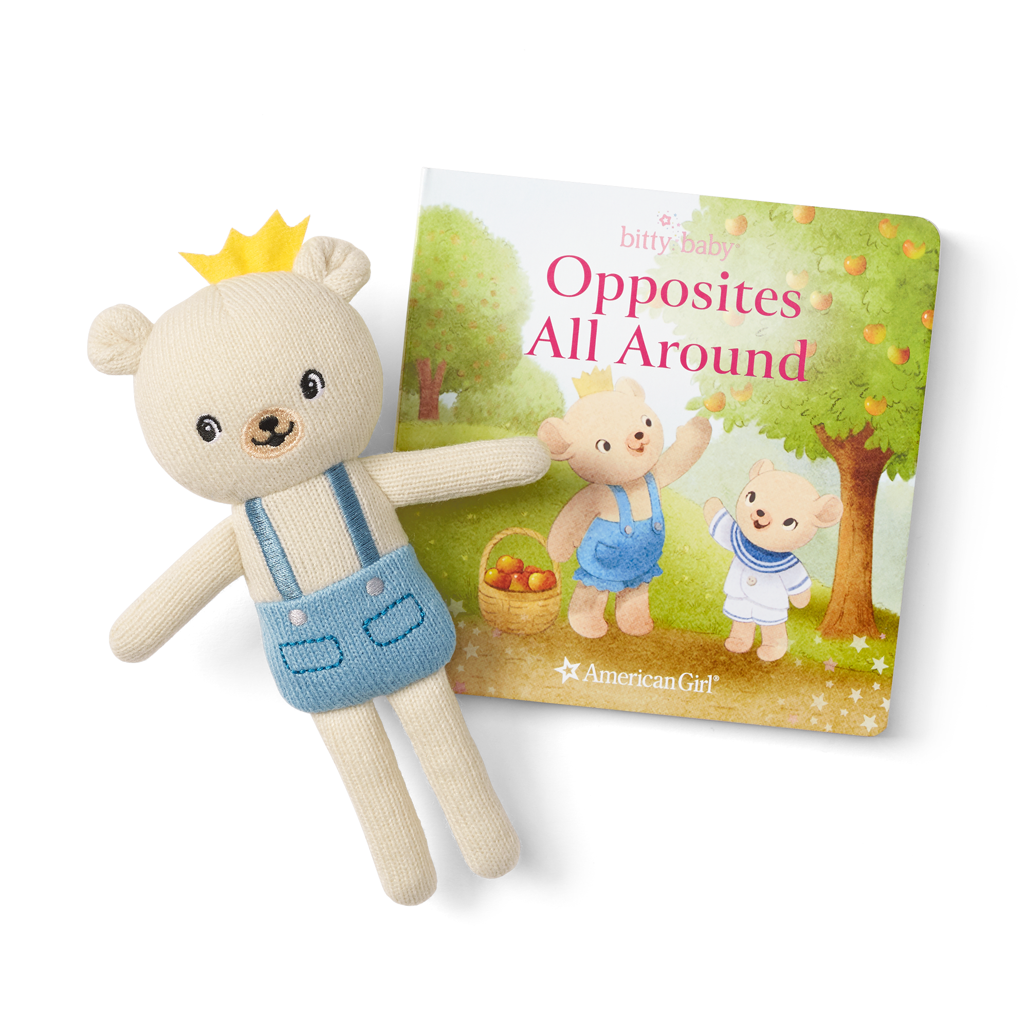 Bitty Baby Doll #1 in Soft Blue + Bear Friend & Board Book - Image 3