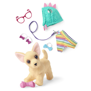Barker Posey Dog for 18-inch Dolls & Fancy Pet Fashion Accessories