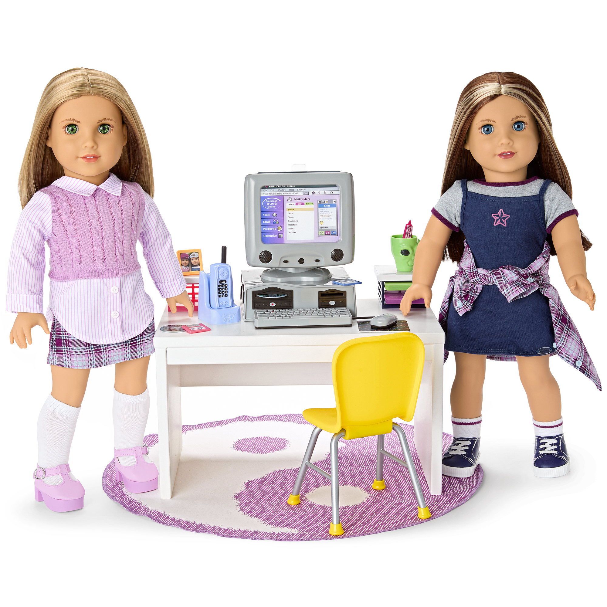 Isabel & Nicki's Computer & Desk Set for 18-inch Dolls (Historical Characters) - Image 2