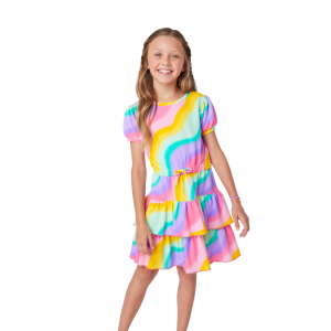 Summer's  Rainbow Swirl Dress for Girls (Girl of the Year  2025)